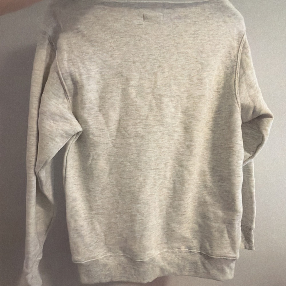 Wild Fable Women's Drop Shoulder "Sunday Funday" Sweatshirt Gray Size XXS - Picture 9 of 9